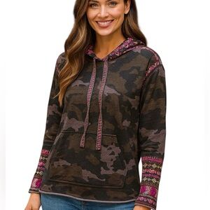 Johnny Was Valmere Pull On Hoodie NWT